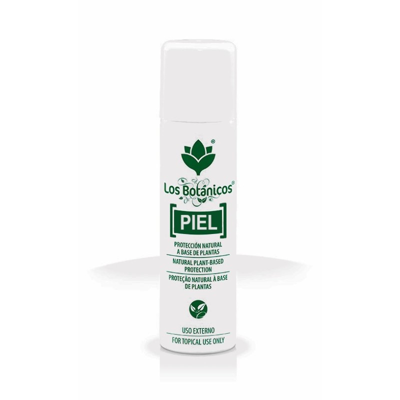 Spray Los Botánicos Piel 150ml de JG Valencia para alivio de quemaduras y picaduras.